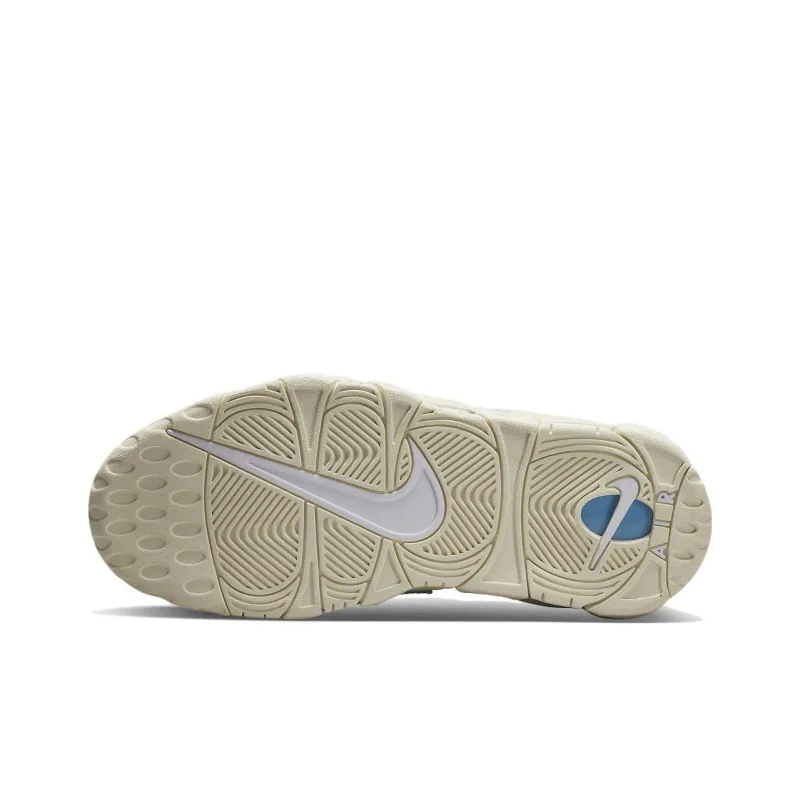 Nike Air More Uptempo Vintage Basketball Shoes Women's Low Top White Blue-5