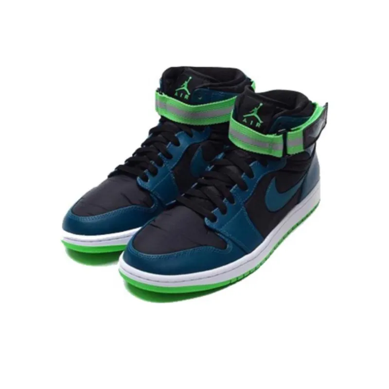 Jordan 1 High Strap Black Teal-1