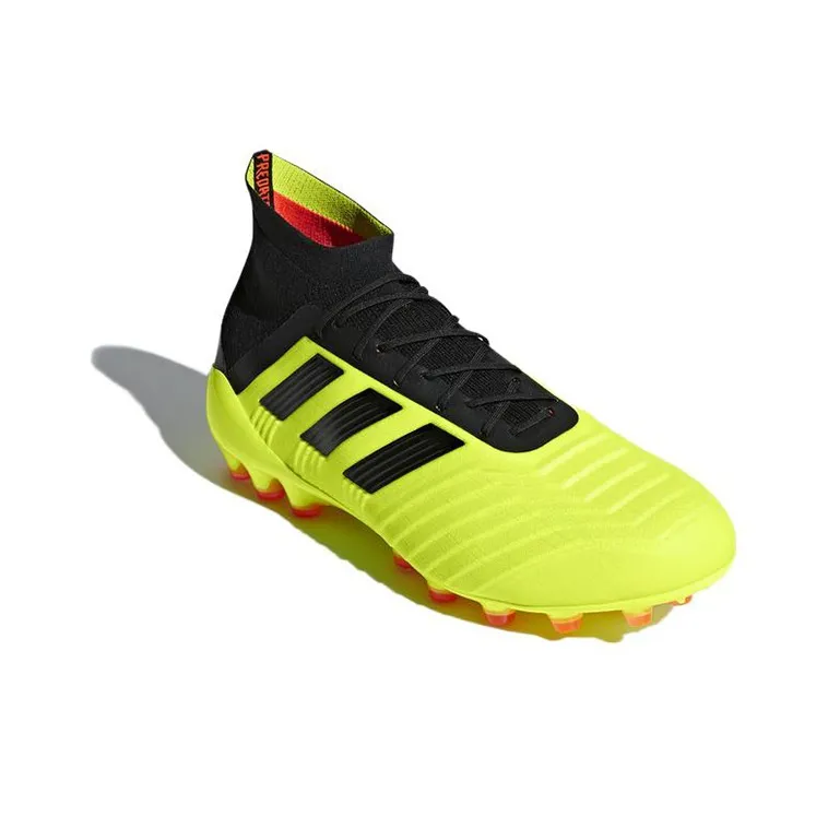 Adidas Predator 18.1 AG Cushioning Anti Slip And Wear Resistant Soccer Shoes Yellow Black-2