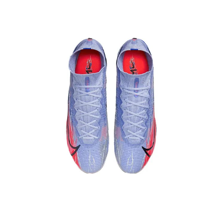 Nike Mercurial Superfly 8 Elite Km Ag Artificial Grass 'Light Thistle Purple Dazzling Indigo Purple Bright Deep Red'-3