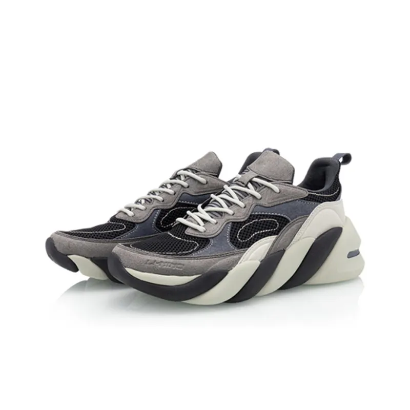 LINING 24H Training Shoes Black/Grey/Green-2