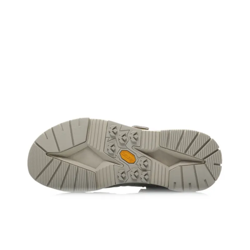 LiNing Vintage Basketball Shoes Men High Top Oyster Gray-4