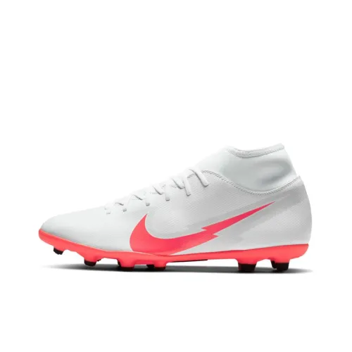 Nike Mercurial Superfly 7 Soccer Shoes Men Mid-Top White/Pink