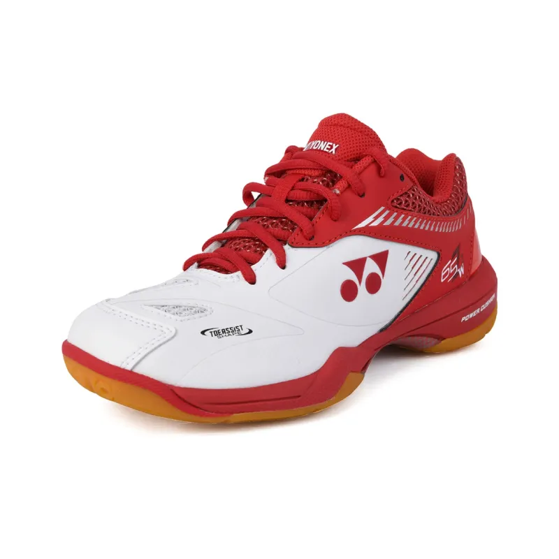 YONEX Badminton Shoes Unisex Low Top White/Red-1