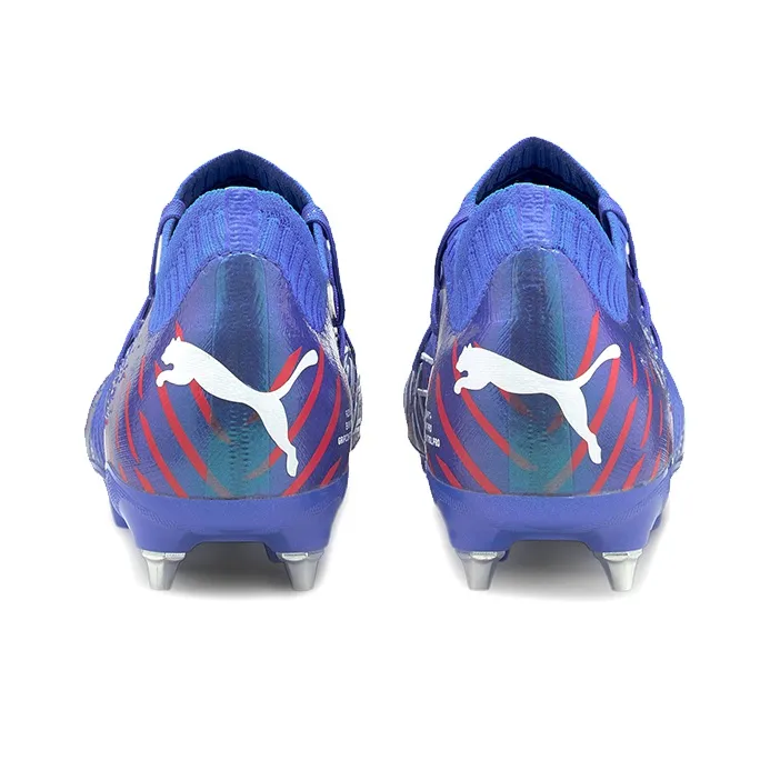 PUMA Future Z 1.2 SG Metal Long Studs Anti Slip Wear Resistant Soccer Shoes Men's Blue-3