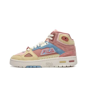 FILA FUSION HERITAGE BASKETBALL Vintage Basketball Shoes Women's High Top Yellow/Red