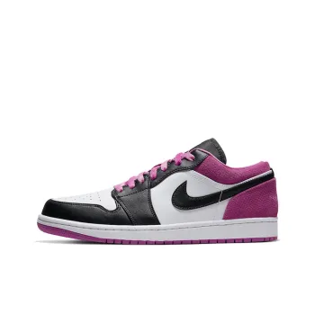 JORDAN 1 Low Black Active Fuchsia