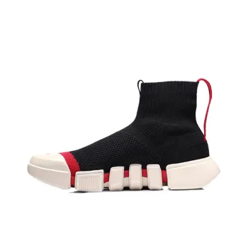 LiNing Essence 2 Vintage Basketball Shoes Women's High Top Black/Red/Ecru