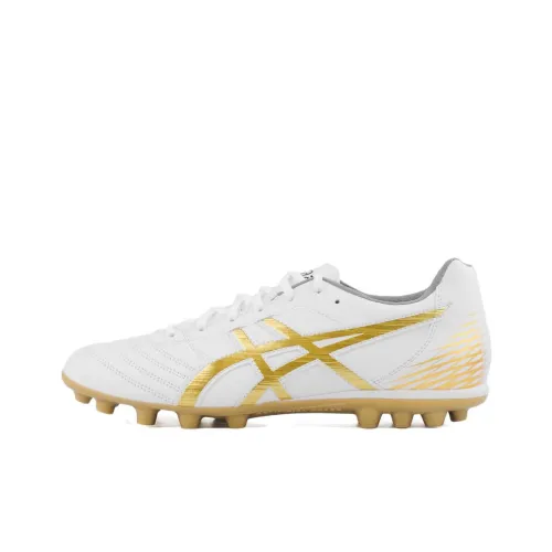 Asics DS LIGHT Soccer Shoes Men Low-Top White/Gold