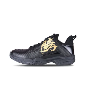 VICTOR Cushioned Slip Resistant Abrasion Resistant Low Top Badminton Shoes Unisex Black Gold