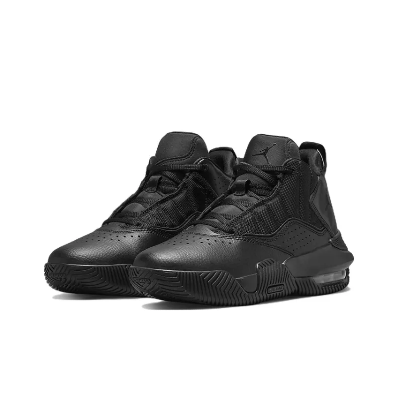 Jordan Stay Loyal Mid-Top Vintage Basketball Shoes GS Black-2