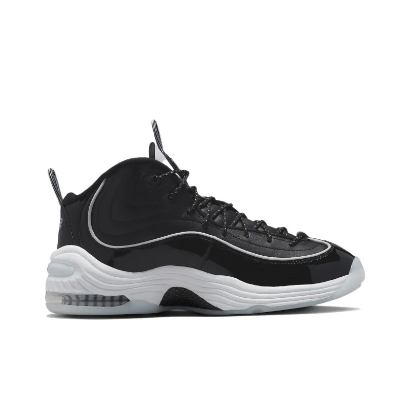 Nike Air Penny 2 Black Patent Football Grey-1