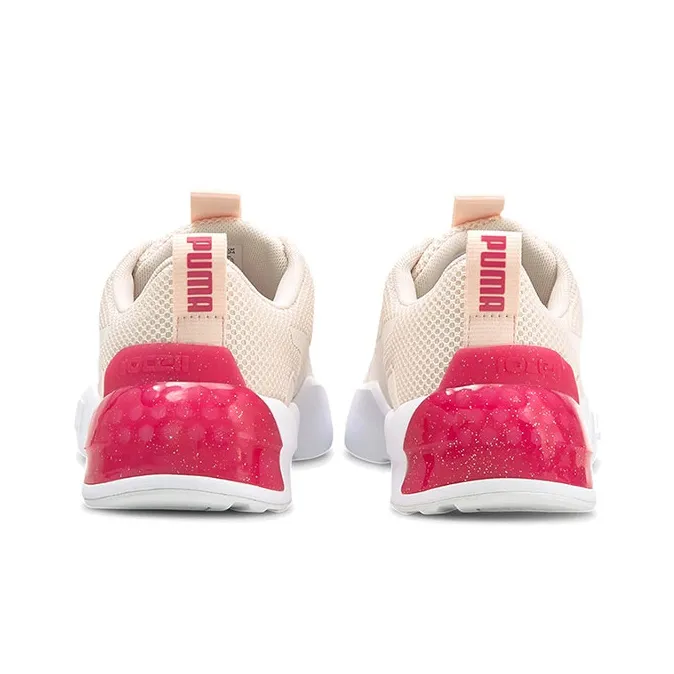 PUMA Cell Vorto Vorto Gleam Cushioned Wear-Resistant Lightweight Low-Top Training Shoes Women's Khaki Red White-3
