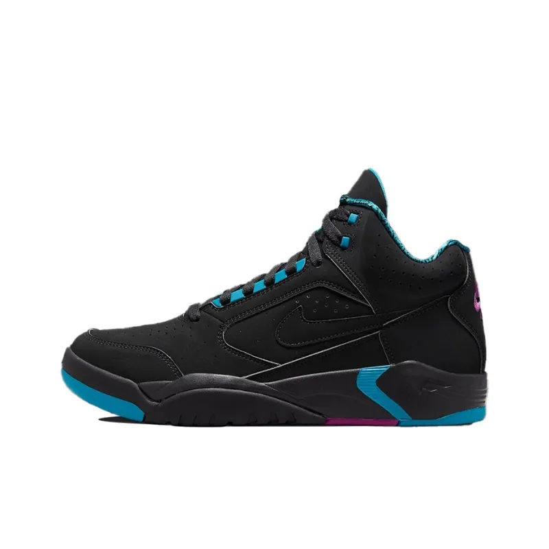 Nike Air Flight Lite Ii Mid Black Cyber Teal-0