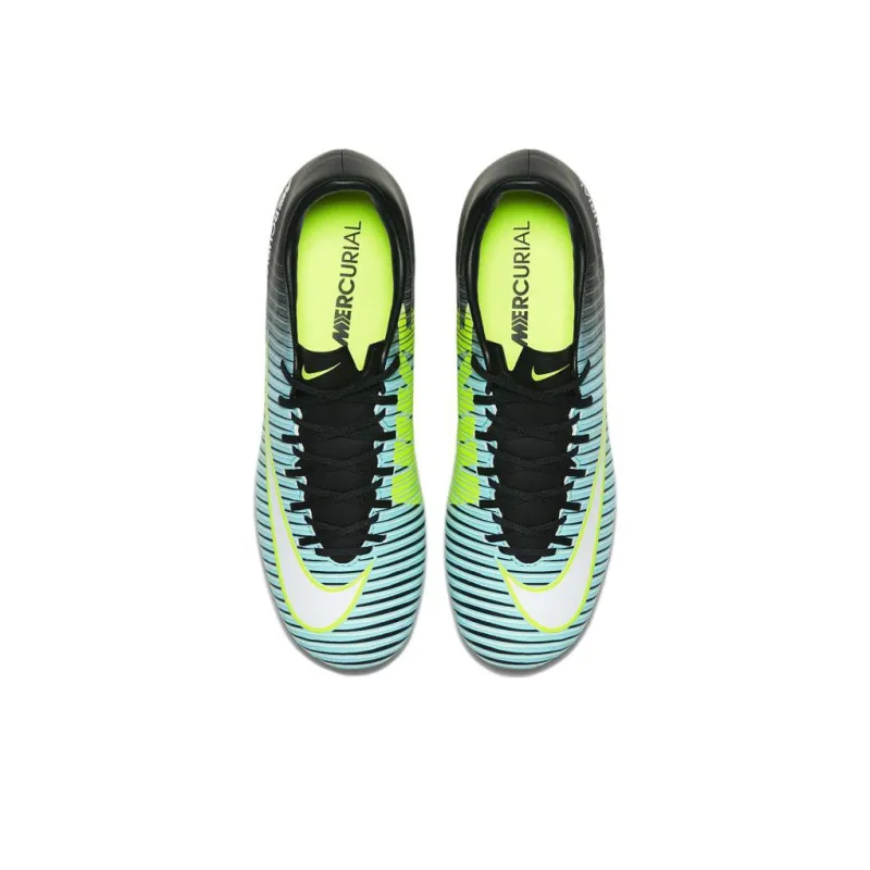 Nike Mercurial Victory Soccer Shoes Men Low-Top Black/Blue/Green/White-3