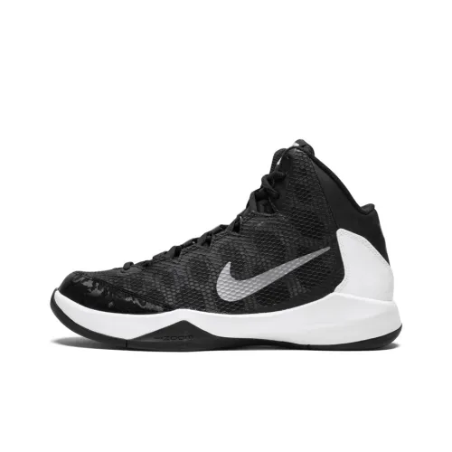 Nike Zoom Without A Doubt Vintage Basketball Shoes Men Mid-Top Black/White