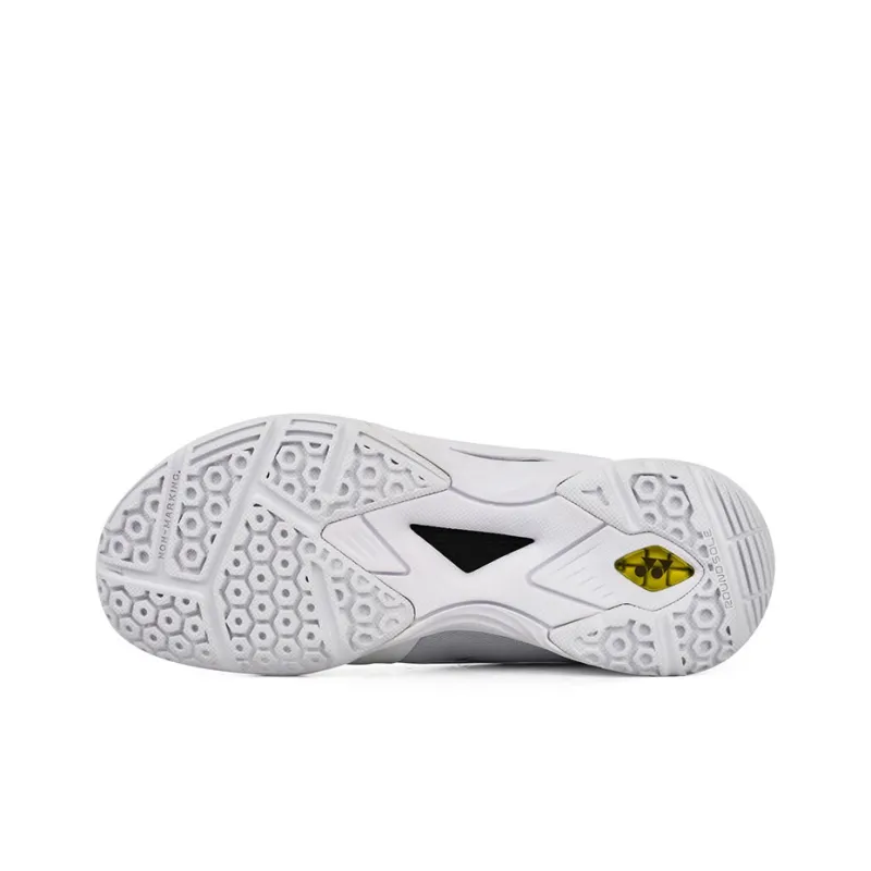 YONEX Power Cushion Badminton Shoes Women's Low Top White Gray Silver-4