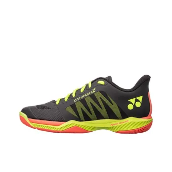 YONEX Comfort Z Cushioning Wear Resistant Coverage Support Impact Resistant Low Top Badminton Shoes Men's Black Yellow