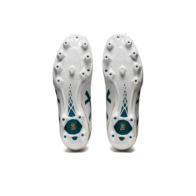 Asics Ds Light Club IC/IN Anti-Slip Wear-Resistant Soccer Shoes Men's White Green-5
