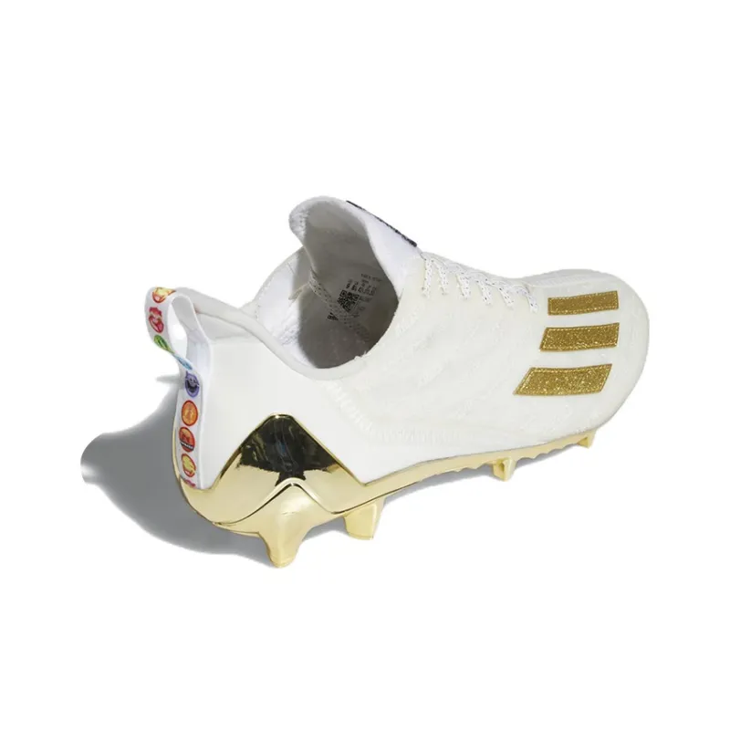 Adidas Adizero Cleats 'White Gold Metallic'-3