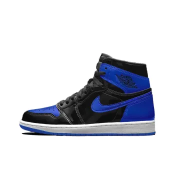 JORDAN Air JORDAN 1 Vintage Basketball Shoes Men High Top Black/Blue/White