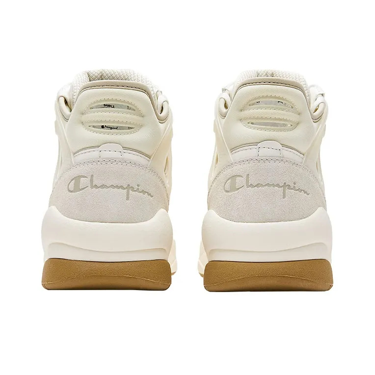 Champion Retro Sports Collection Champ Hoop Mid Mid-Top Vintage Basketball Shoes Men's White Yellow-3