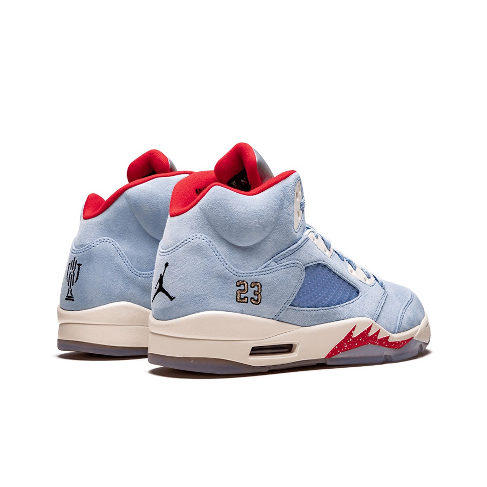 JORDAN 5 Retro Trophy Room Ice Blue - POIZON