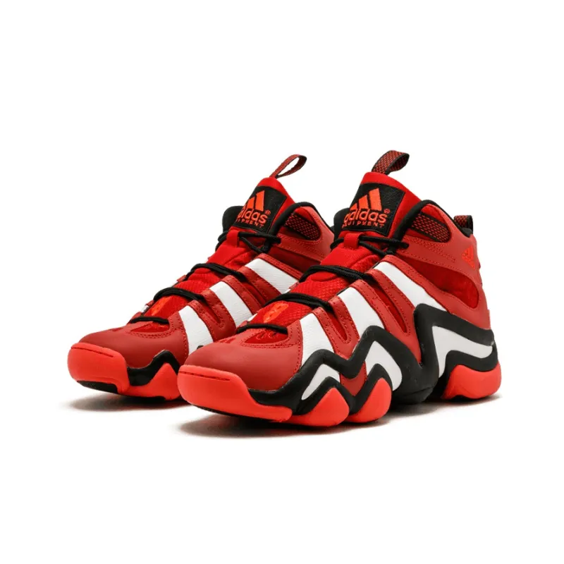Adidas Crazy 8 Cushioning Anti Slip And Wear Resistant High Top Vintage Basketball Shoes Red White Black-2