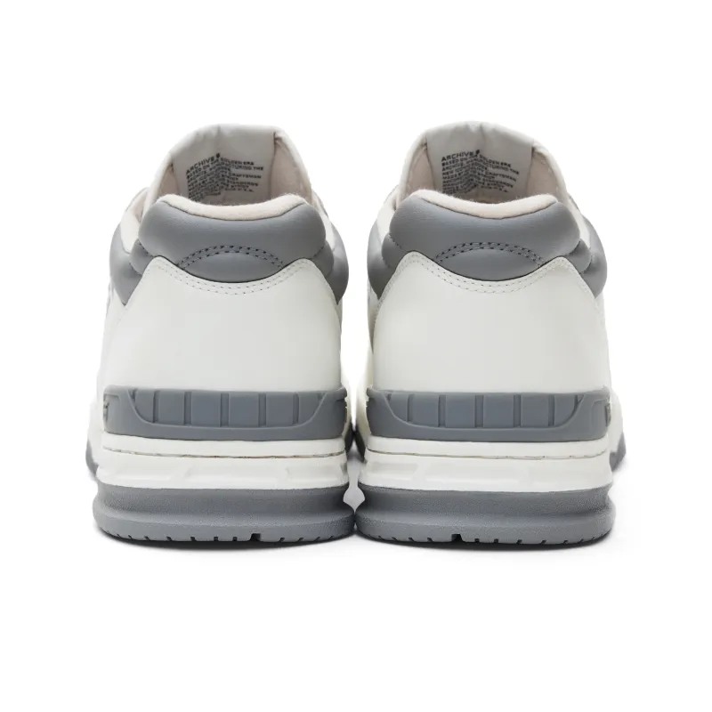 AVIA 855 Series Anti Slip Wear Resistant Low Top Vintage Basketball Shoes Men's White Gray-4