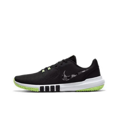 Nike Flex Control 4 Training Shoes Men Low-Top Black/Green