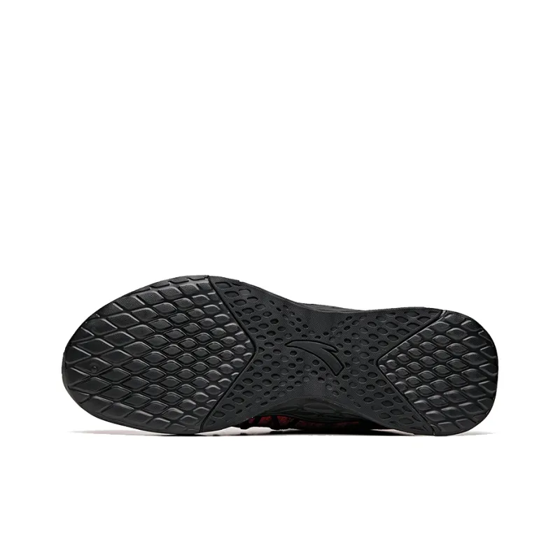 ANTA Variety Training Collection Training Shoes Men Low Top Fluorescent Laser Red/Black-4