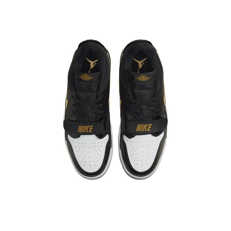 Jordan Legacy 312 Low Black Metallic Gold-3