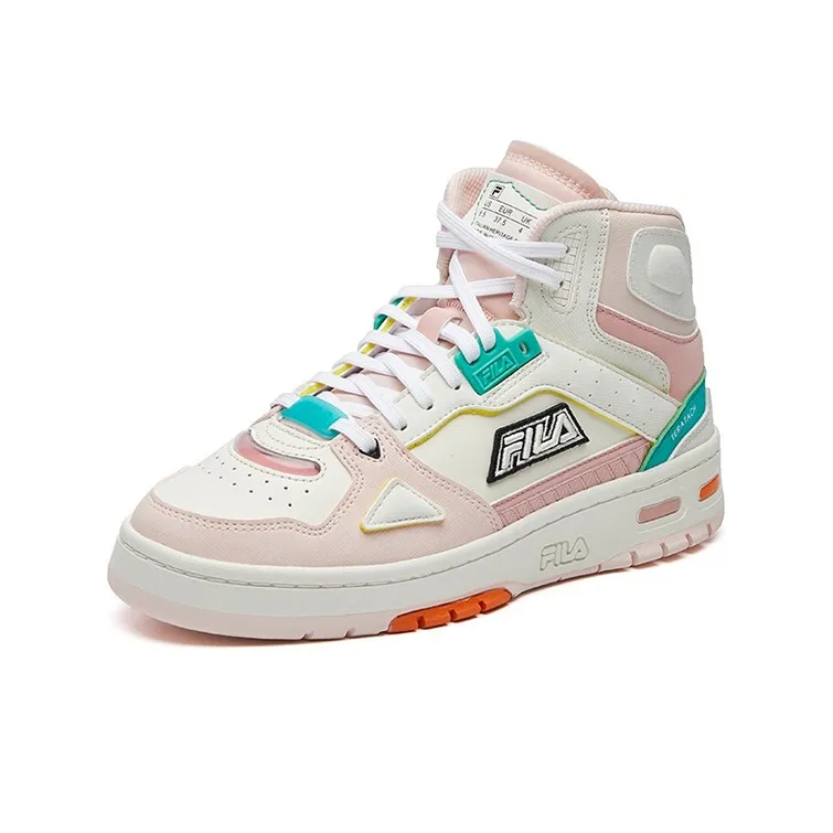 FILA FUSION Heritage Retro Basketball Shoes 'White Pink' Women's-2