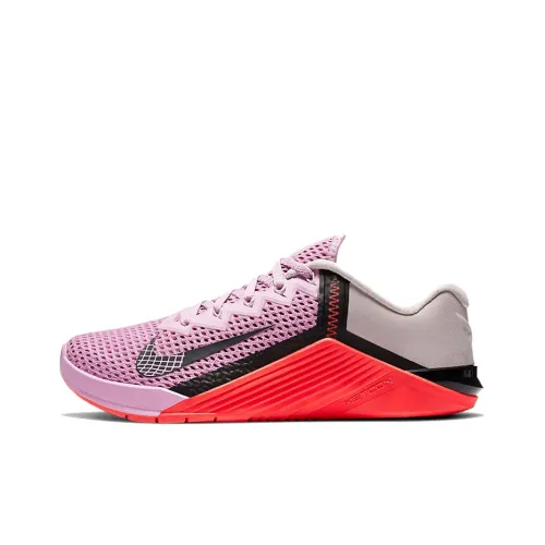 Nike Metcon 6 Training Shoes Women's Low-Top Pink Gray