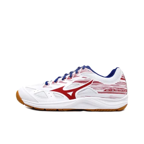 Mizuno Sky Blaster Badminton Shoes Unisex Low-Top White/Red/Blue