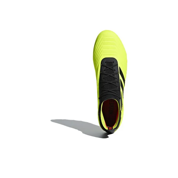 Adidas Predator 18.1 AG Cushioning Anti Slip And Wear Resistant Soccer Shoes Yellow Black-4