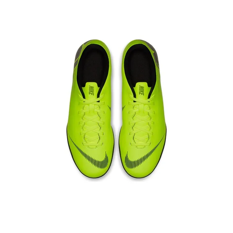 Nike Mercurial Vapor 12 IC/IN Indoor Cushioning Anti-Slip And Wear-Resistant Soccer Shoes Men's Green Black-3