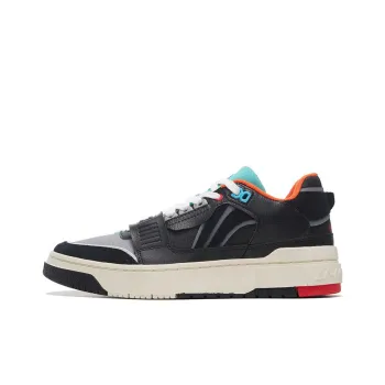 LiNing Rookie Low Top Vintage Basketball Shoes Men's Black Gray