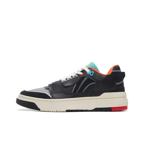LiNing Rookie Low Top Vintage Basketball Shoes Men's Black Gray
