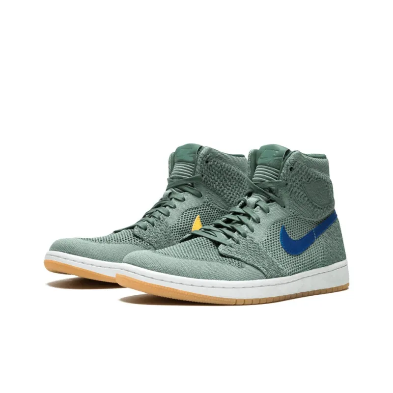 Jordan 1 Retro High Flyknit Clay Green-3