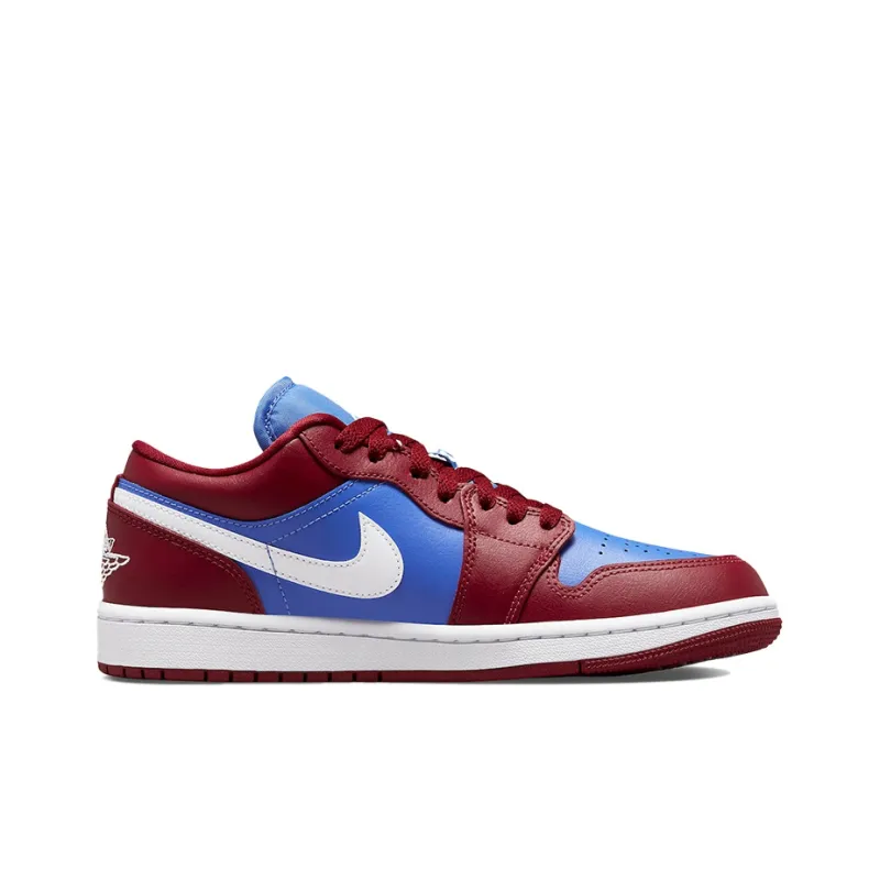 Jordan 1 Low Pomegranate Medium Blue Women's-1