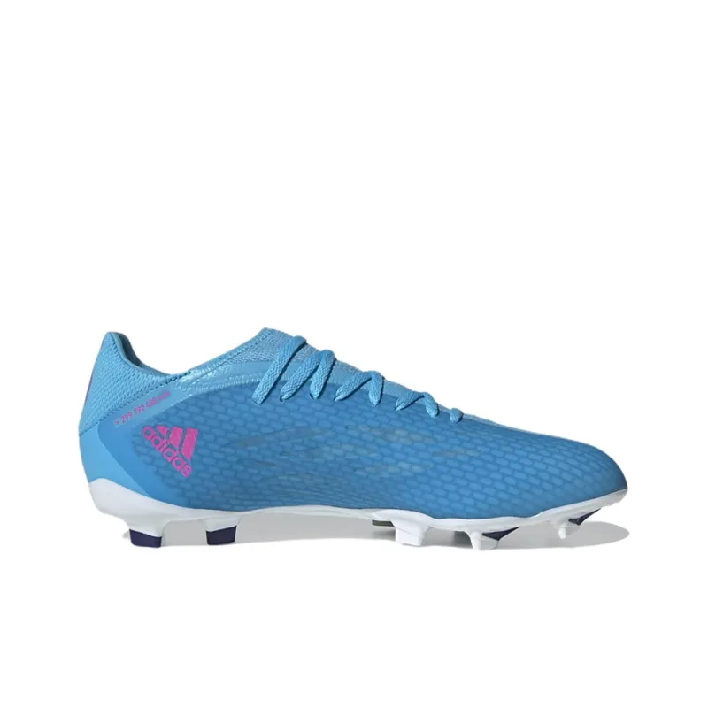 Adidas X Speedflow Anti-Slip Wear-Resistant Lightweight Coverage Soccer Shoes Unisex Blue Pink-1
