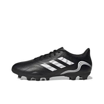 Adidas Copa Sense.4 FG Rubber Long Studs Anti-Slip And Wear-Resistant Lightweight Soccer Shoes Unisex Black White