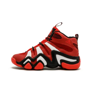 Adidas Crazy 8 Cushioning Anti Slip And Wear Resistant High Top Vintage Basketball Shoes Red White Black