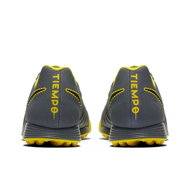 Nike Tiempo Legend 7 Soccer Shoes Men Low-Top Gray/Black/Yellow-4