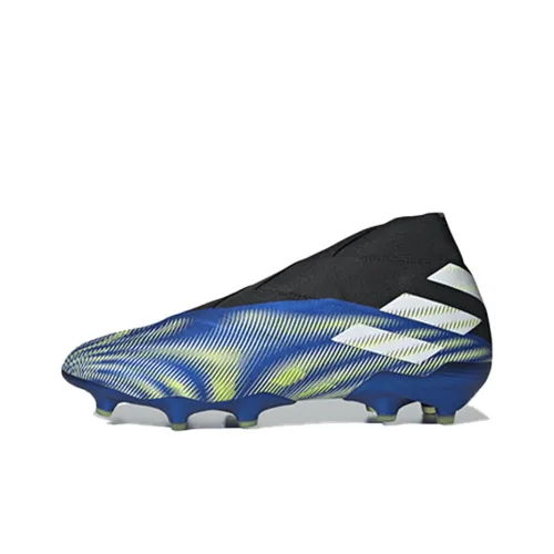 Adidas Nemeziz Soccer Shoes Men Mid-Top Blue/Yellow/Black/White