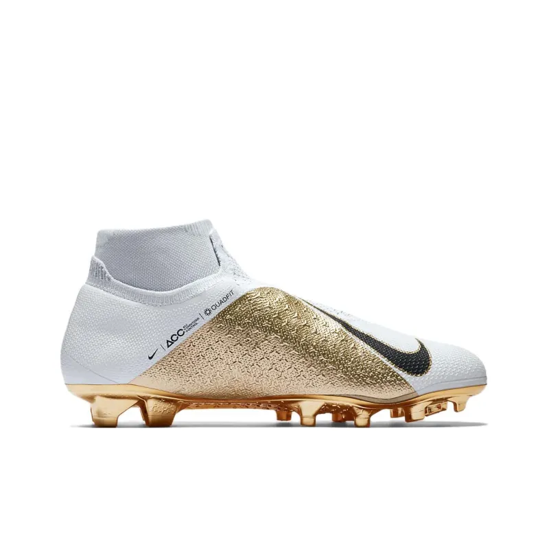 Nike Phantom Vision Elite Df Fg White Metallic Gold-1