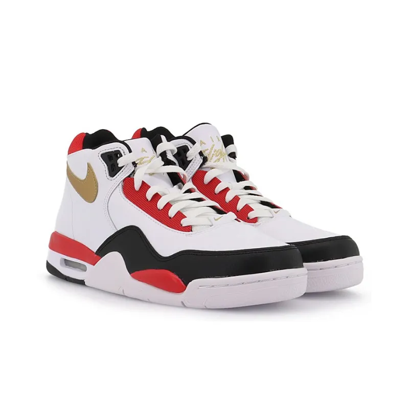 Nike Flight Legacy White Red Black-2