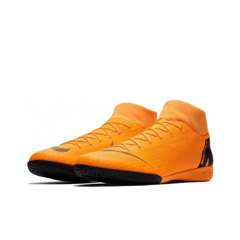 Nike Mercurial Superfly 6 IC/IN Cushioning Anti Slip And Wear Resistant Soccer Shoes Men's Orange-2