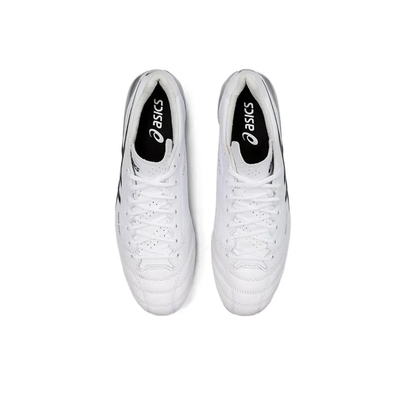 Asics DS LIGHT HG Hard Ground Slip Resistant, Abrasion Resistant, Breathable Soccer Shoes Men's White Black-4